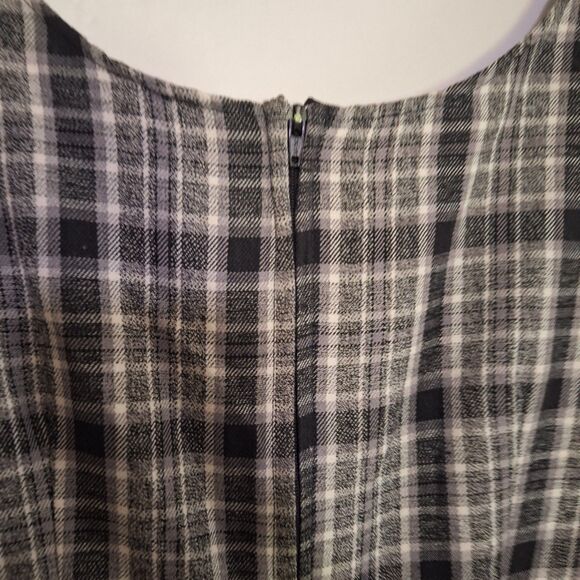 Joule Energy Women's Plaid Dress School Girl Pleated Tweed Vintage Button Decor - Picture 9 of 9